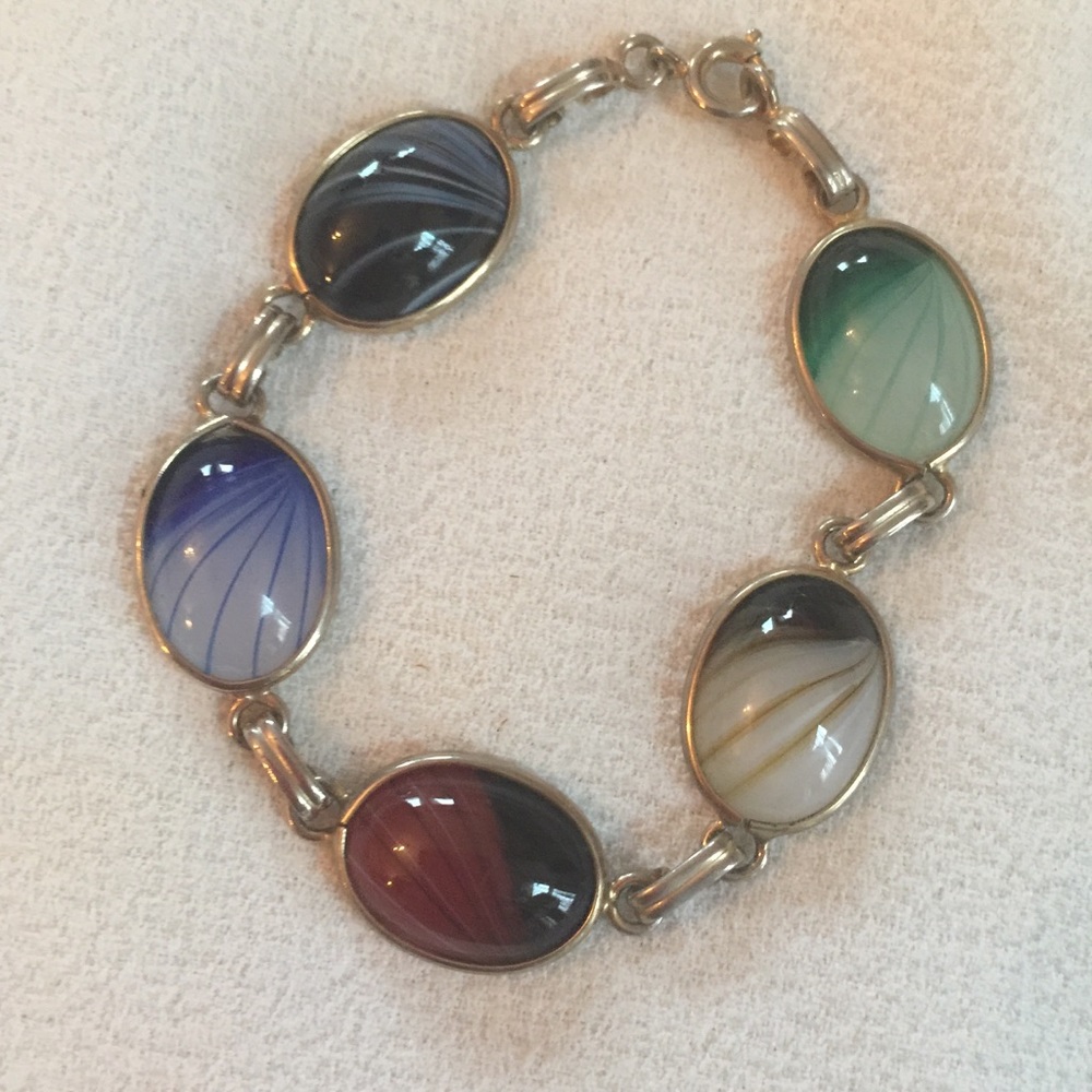 Vintage Flat Beaded Bracelet